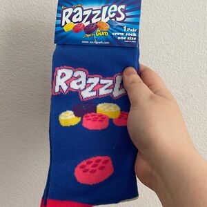 Razzles Blue Crew Socks